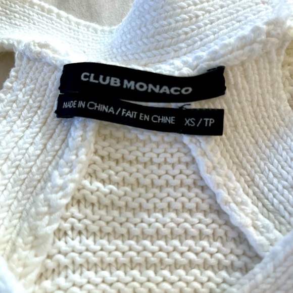 Club Mónaco white knit dress - Picture 4 of 4